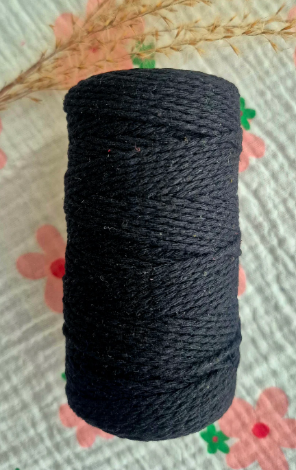 Natural Macrame Cord 2mm x 109yards, Colored Macrame Rope reyscled, Cotton Rope Macrame Yarn, Colorful Cotton Craft Cord for Wall Hanging, Plant Hangers, Crafts, Knitting