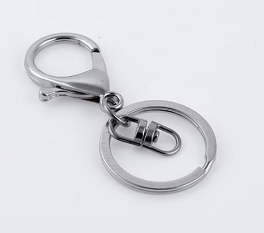 Keychain Hooks with Key Rings,.Metal Swivel Lobster Claw Clasps, for Keychain Clip Lanyard, Jewelry Making, Crafts